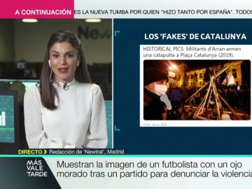Agentes con esvásticas y paramilitares en Barcelona: estos son los bulos y las imágenes falsas de las protestas en Cataluña Agentes con esvásticas y paramilitares en Barcelona: estos son los bulos y las imágenes falsas de las protestas en Cataluña