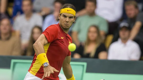 Rafa Nadal, durante un partido con España de la Copa Davis Rafa Nadal, durante un partido con España de la Copa Davis