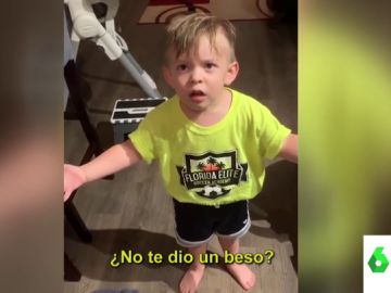 La divertida indignación de un niño La divertida indignación de un niño