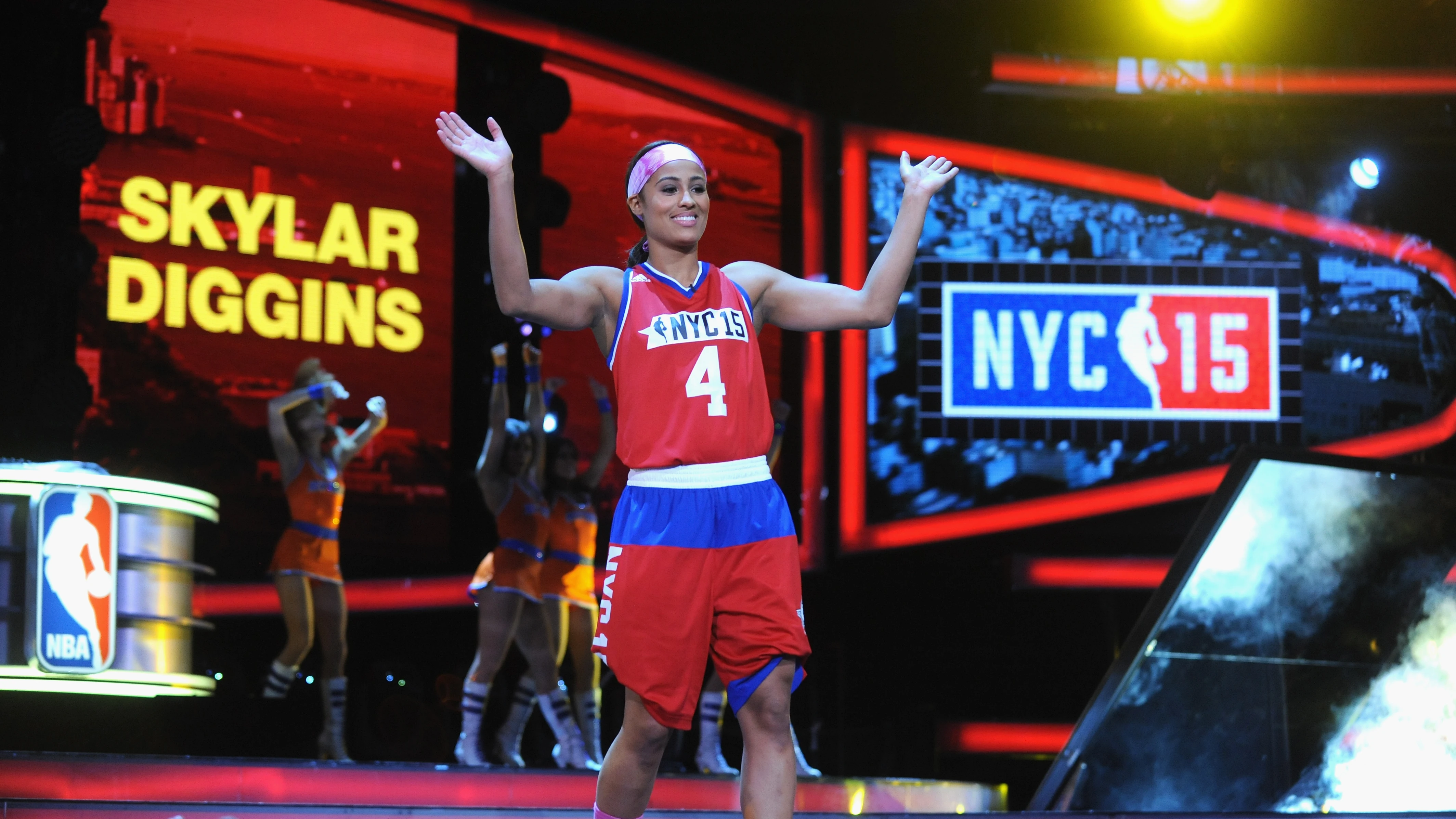 Skylar Diggins, en el Celebrity Game del All Star de 2015