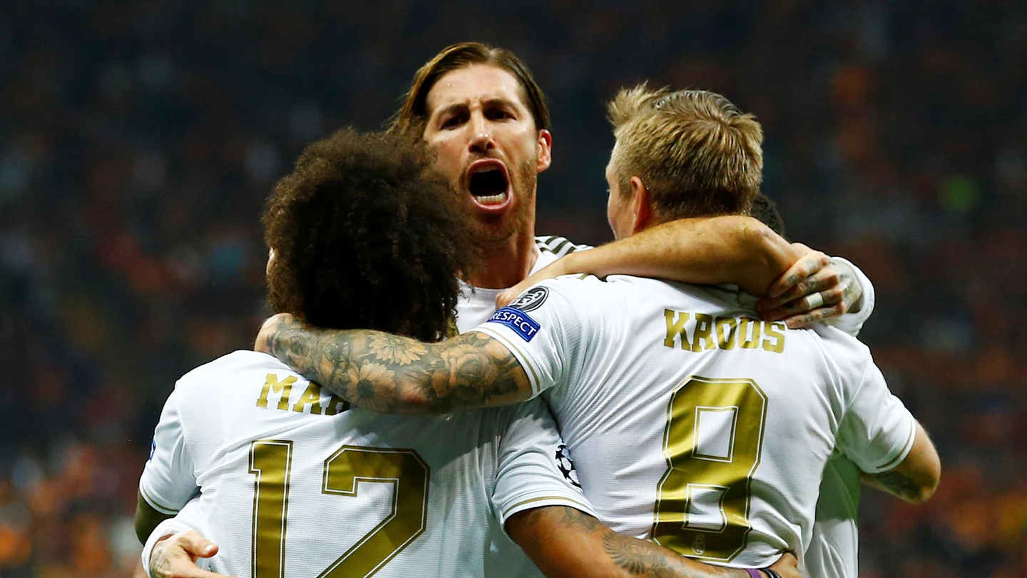 Sergio Ramos grita tras el 0-1 del Real Madrid en Estambul Sergio Ramos grita tras el 0-1 del Real Madrid en Estambul