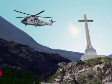 La exhumación de Franco, en 3D: ARV recrea el traslado en helicóptero La exhumación de Franco, en 3D: ARV recrea el traslado en helicóptero