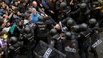 Imagen de archivo de los disturbios de Cataluña