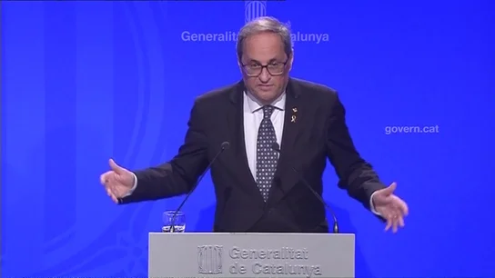 Torra se niega a responder una pregunta sobre la posibilidad de un "conflicto civil sangriento" Torra se niega a responder una pregunta sobre la posibilidad de un "conflicto civil sangriento"