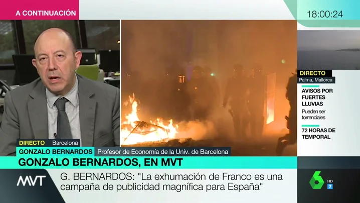 Gonzalo Bernardos, sobre el independentismo: "Una parte de la población ha decidido suicidarse económicamente"