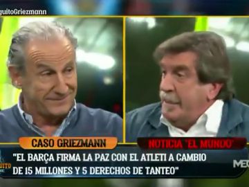 Brutal cara a cara entre Iñaki Cano y Petón por Griezmann: "¿Cómo no me voy a enfadar?" Brutal cara a cara entre Iñaki Cano y Petón por Griezmann: "¿Cómo no me voy a enfadar?"