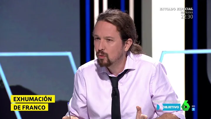 Pablo Iglesias: "Es poco respetuoso con las víctimas del franquismo ponerse medallas por sacar en periodo electoral a la momia del Valle de los Caídos"