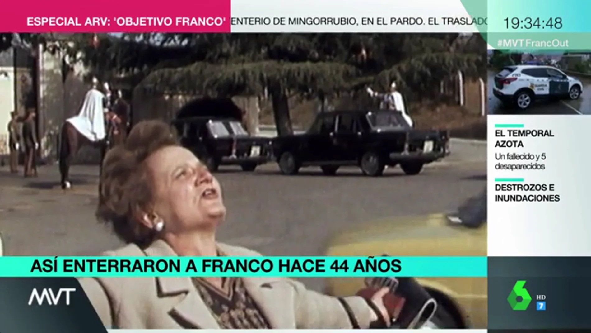Así se vivió el entierro de Franco en 1975: "¡Viva nuestro santo caudillo, yo doy la vida por ti, que la mía no tiene importancia!"