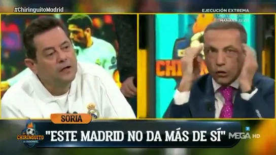 Cristóbal Soria y Tomás Roncero se enzarzan en 'El Chiringuito': "Habéis pegado un petardo" Cristóbal Soria y Tomás Roncero se enzarzan en 'El Chiringuito': "Habéis pegado un petardo"