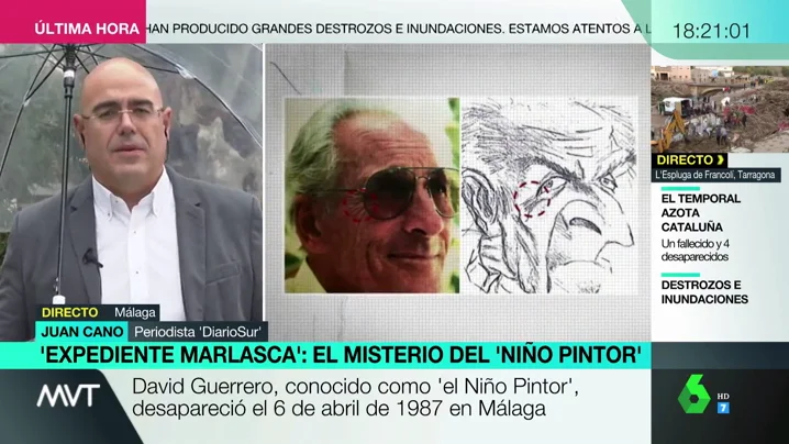 ¿Quién es el hombre que aparece en el dibujo del 'niño pintor' hallado en el buzón de su compañera?