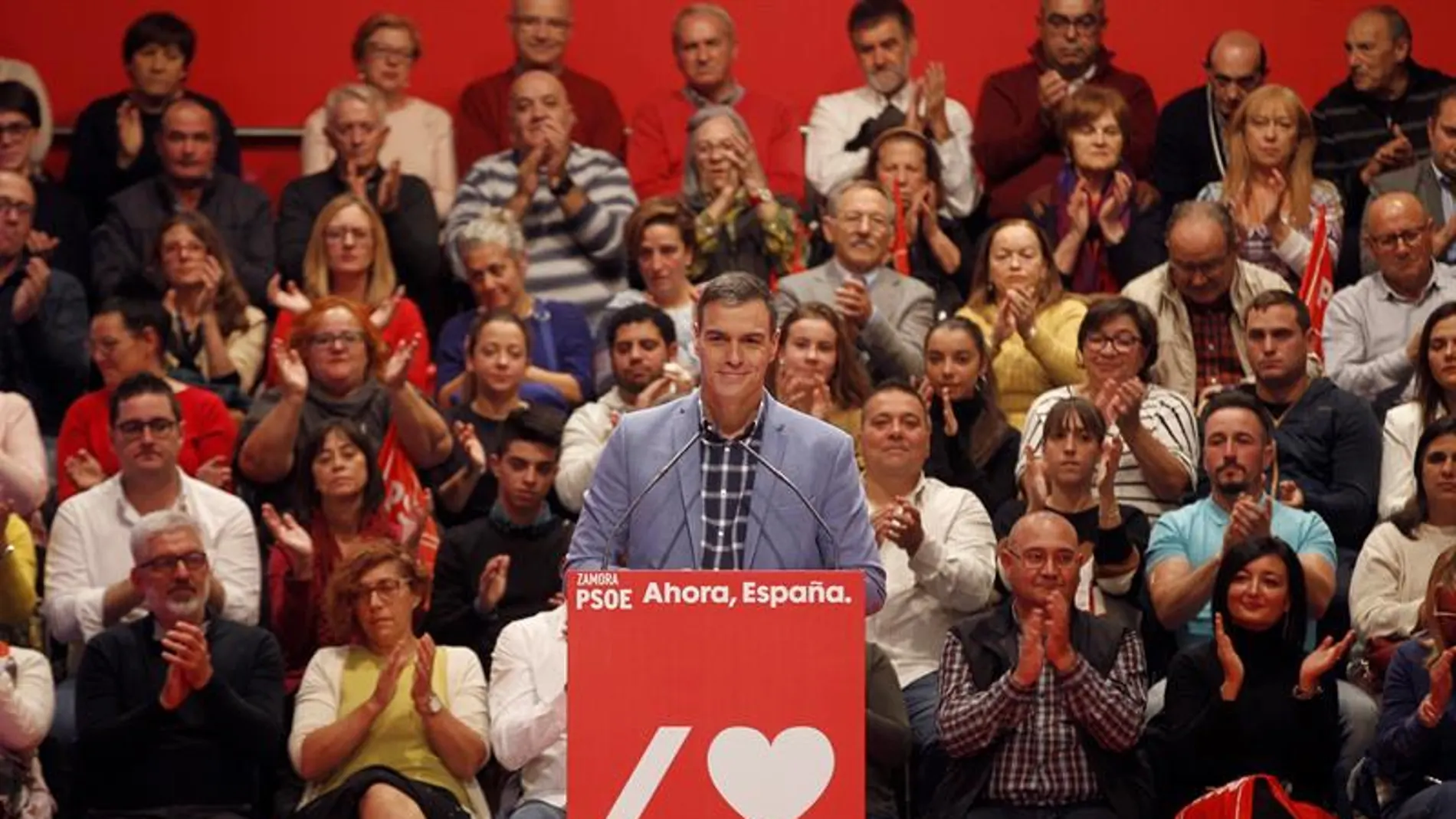 El candidato del PSOE, y presidente del Gobierno en funciones, Pedro Sánchez