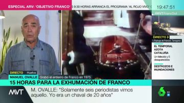 Manuel Ovalle, uno de los únicos periodistas que fue testigo del entierro de Franco: "El último que lo besó fue su yerno"