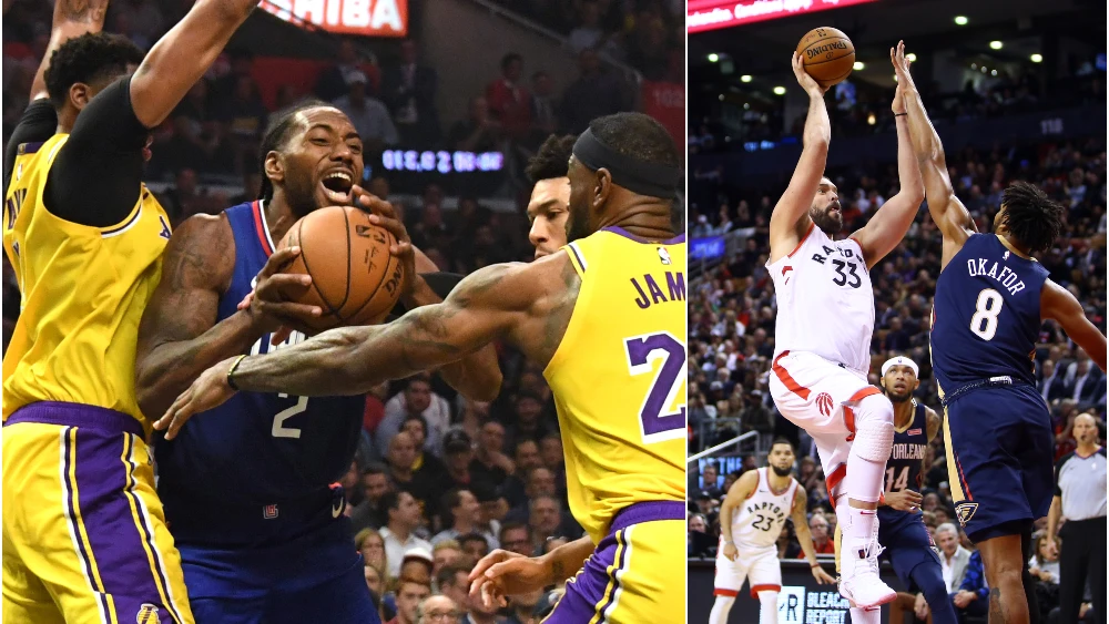 Kawhi Leonard tumba a los Lakers de LeBron James y Anthony Davis en la noche del anillo para Marc Gasol