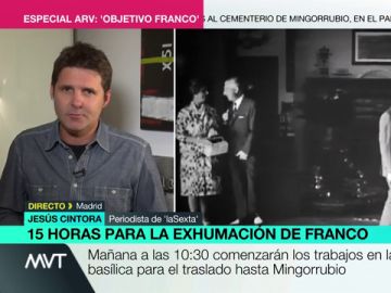 Jesús Cintora, sobre los presentes en la inhumación de Franco: "No sé si es un adelanto de Halloween, hay quien los llamaría 'frikis'" Jesús Cintora, sobre los presentes en la inhumación de Franco: "No sé si es un adelanto de Halloween, hay quien los llamaría 'frikis'"