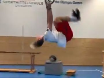 Andri Ragettli, tres veces campeón del mundo de 'parkour' Andri Ragettli, tres veces campeón del mundo de 'parkour'