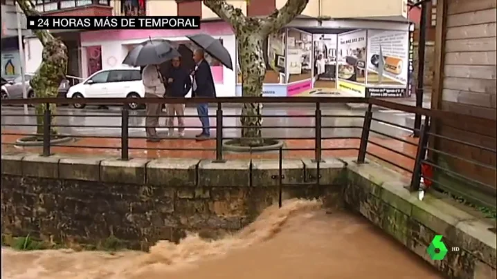 Carreteras cortadas, alcantarillas desbordadas y problemas ferroviarios: los efectos del temporal en el norte peninsular