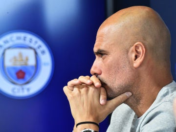 Pep Guardiola, en sala de prensa Pep Guardiola, en sala de prensa