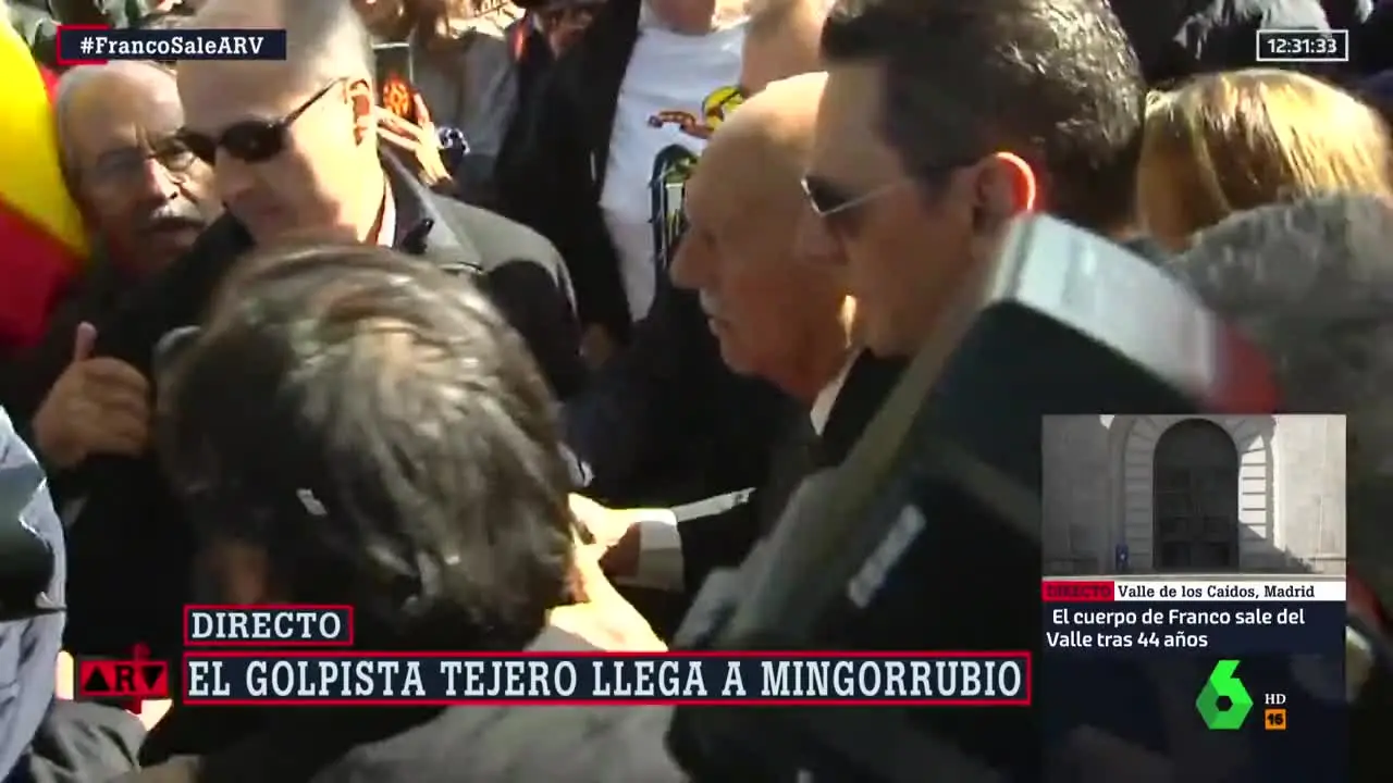 Tejero asiste al cementerio de Mingorrubio
