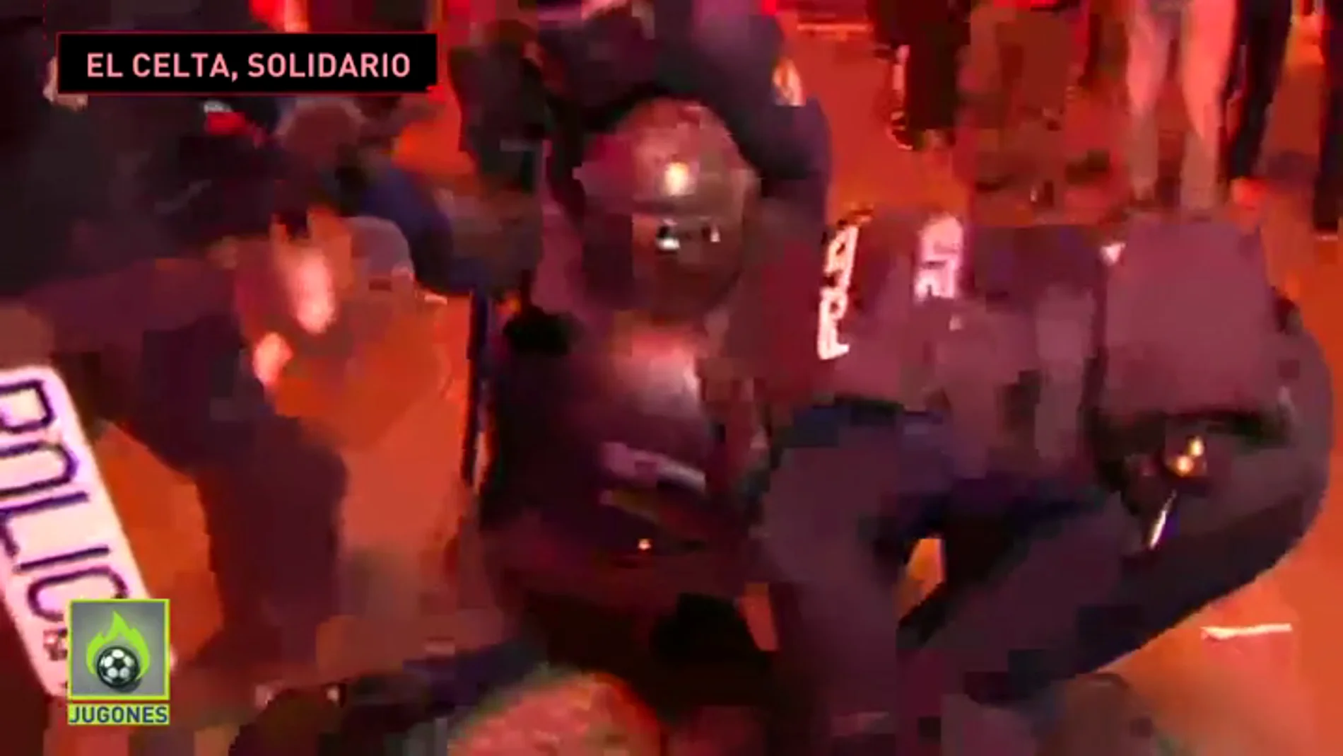 El mensaje de apoyo del Celta al Policía gravemente herido en los disturbios de Barcelona