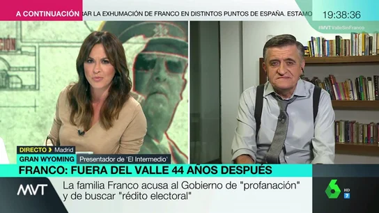 Wyoming, sobre la familia Franco: "Si estuviera en su mano volverían a dar un golpe de Estado y estarían otros 40 años chupando del bote" Wyoming, sobre la familia Franco: "Si estuviera en su mano volverían a dar un golpe de Estado y estarían otros 40 años chupando del bote"
