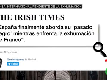 "España aborda su pasado negro": así ha informado la prensa internacional de la exhumación de Franco "España aborda su pasado negro": así ha informado la prensa internacional de la exhumación de Franco