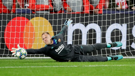 Ter Stegen hace una parada Ter Stegen hace una parada