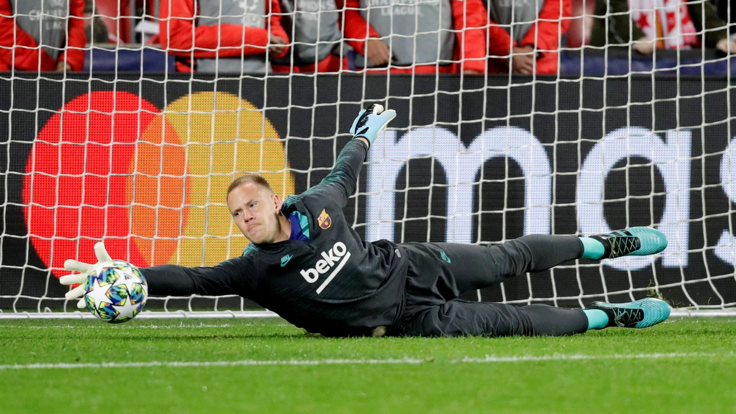 Ter Stegen hace una parada Ter Stegen hace una parada