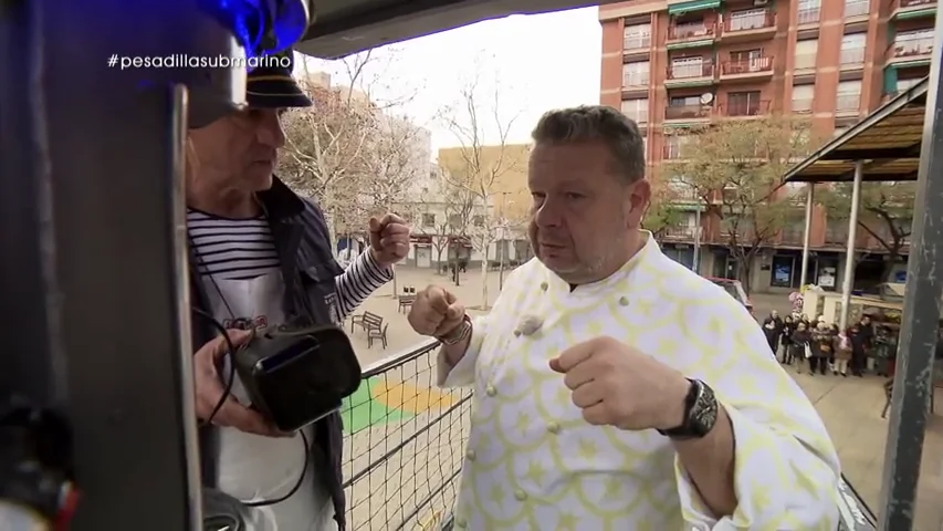 La reacción de Chicote al ver que el periscopio de El submarino falla: "Si no funciona la realidad virtual se convierte en una realidad de mierda"