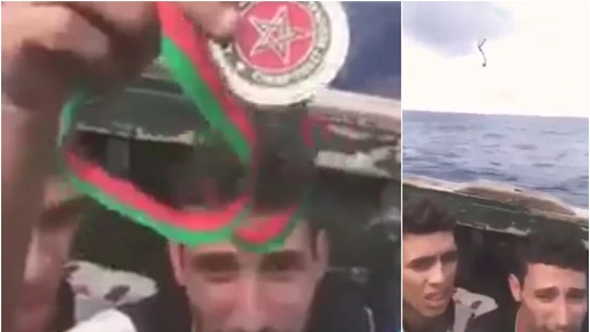 Anouar Boukharsa, a punto de lanzar su medalla Anouar Boukharsa, a punto de lanzar su medalla