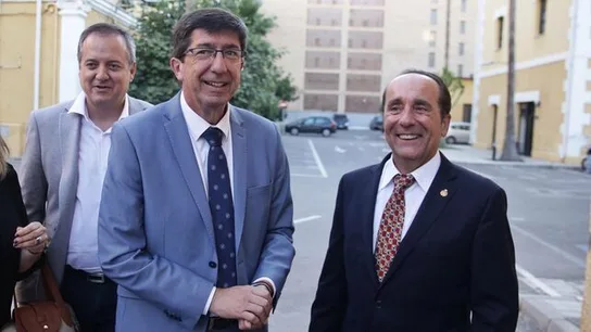 Juan Marín junto a Andrés Semper Juan Marín junto a Andrés Semper