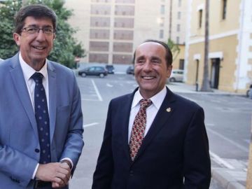 Juan Marín junto a Andrés Semper Juan Marín junto a Andrés Semper