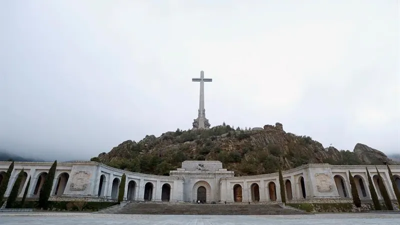 Valle de los caídos el día de la exhumación