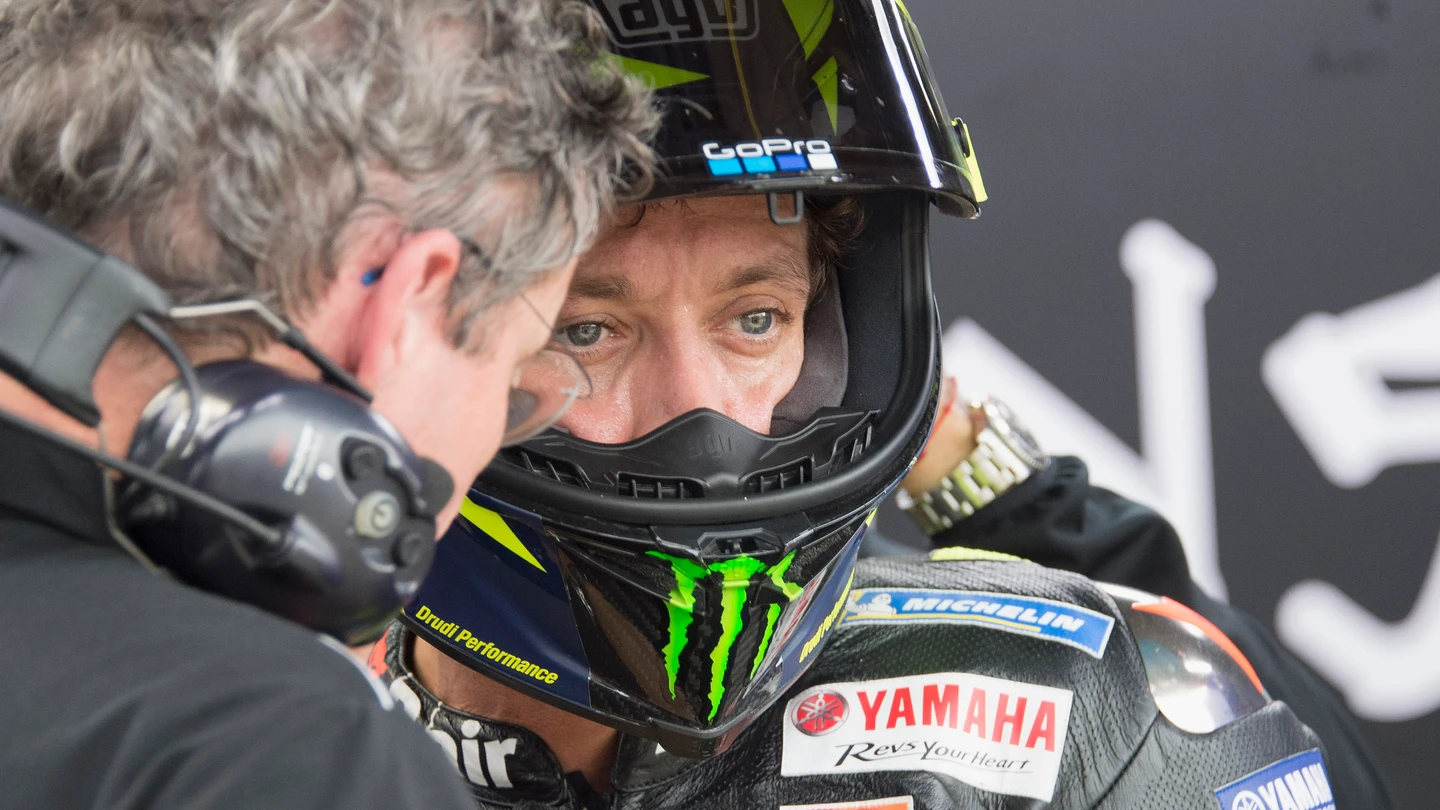 Valentino Rossi, durante una carrera Valentino Rossi, durante una carrera