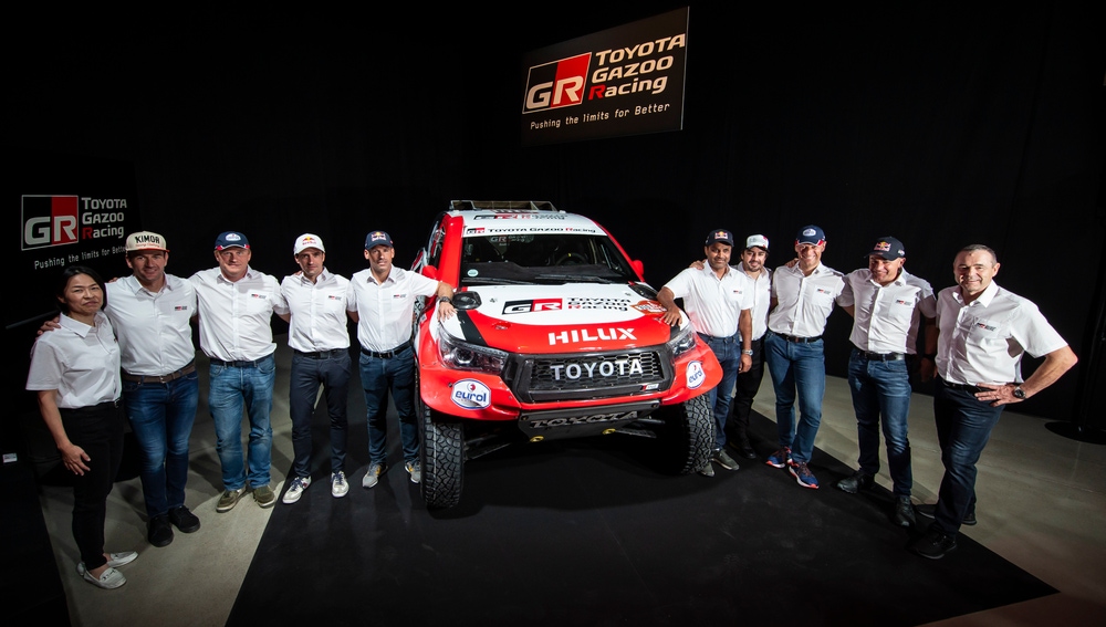 Presentación del equipo Toyota para el Dakar 2020
