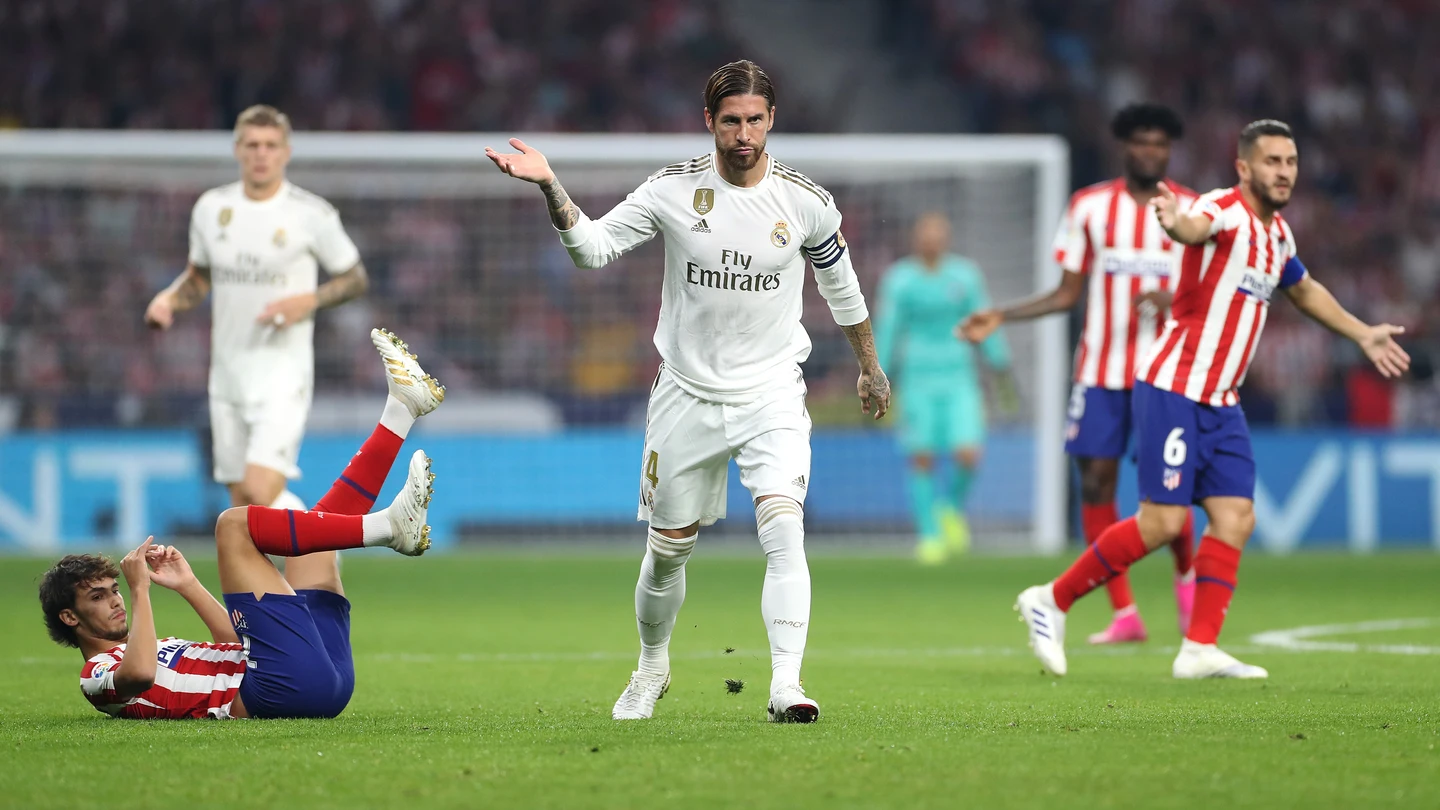 Sergio Ramos, durante un partido contra el Atlético de Madrid Sergio Ramos, durante un partido contra el Atlético de Madrid