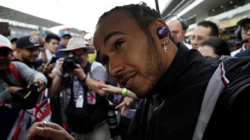 Lewis Hamilton, en el Autódromo Hermanos Rodríguez