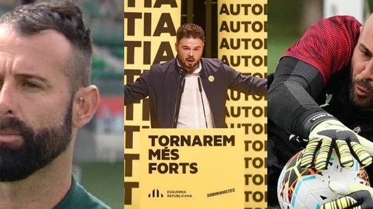 Toni Doblas, Gabriel Rufián y Pepe Reina Toni Doblas, Gabriel Rufián y Pepe Reina