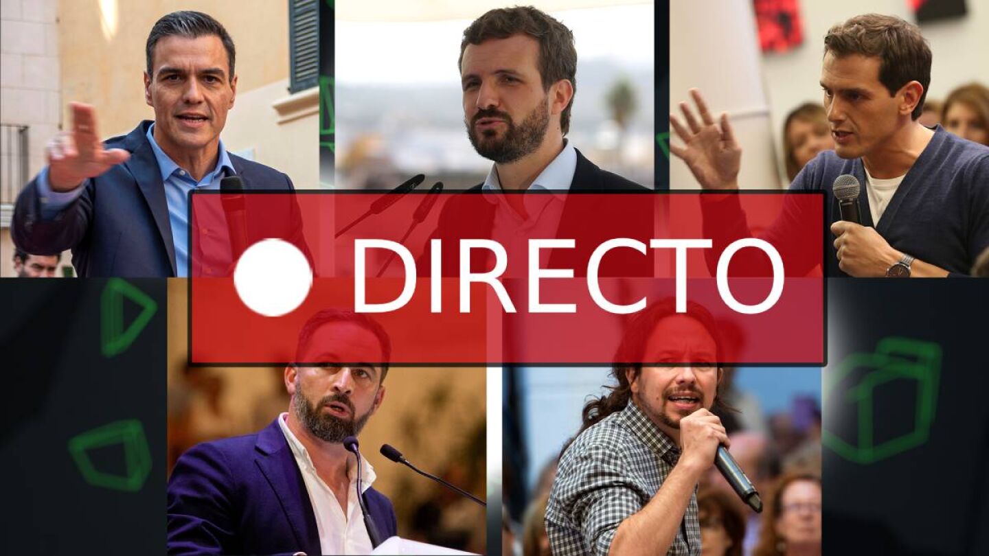 Elecciones generales y los candidatos del PSOE, PP, Vox, Unidas Podemos y Ciudadanos, &uacute;ltimas noticias EN DIRECTO 