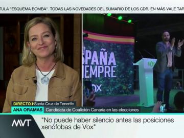 Ana Oramas: "Ante las posiciones xenófobas, racistas, misóginas y contra la ley de violencia de género de Vox no puede haber silencio" Ana Oramas: "Ante las posiciones xenófobas, racistas, misóginas y contra la ley de violencia de género de Vox no puede haber silencio"