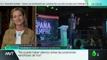 Ana Oramas: "Ante las posiciones xenófobas, racistas, misóginas y contra la ley de violencia de género de Vox no puede haber silencio"