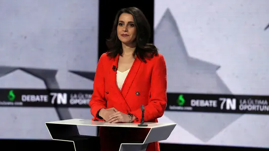 Inés Arrimadas (Ciudadanos) en el debate del 7N en laSexta Inés Arrimadas (Ciudadanos) en el debate del 7N en laSexta