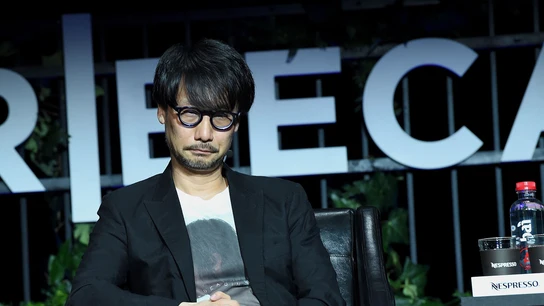 Hideo Kojima, durante una conferencia Hideo Kojima, durante una conferencia