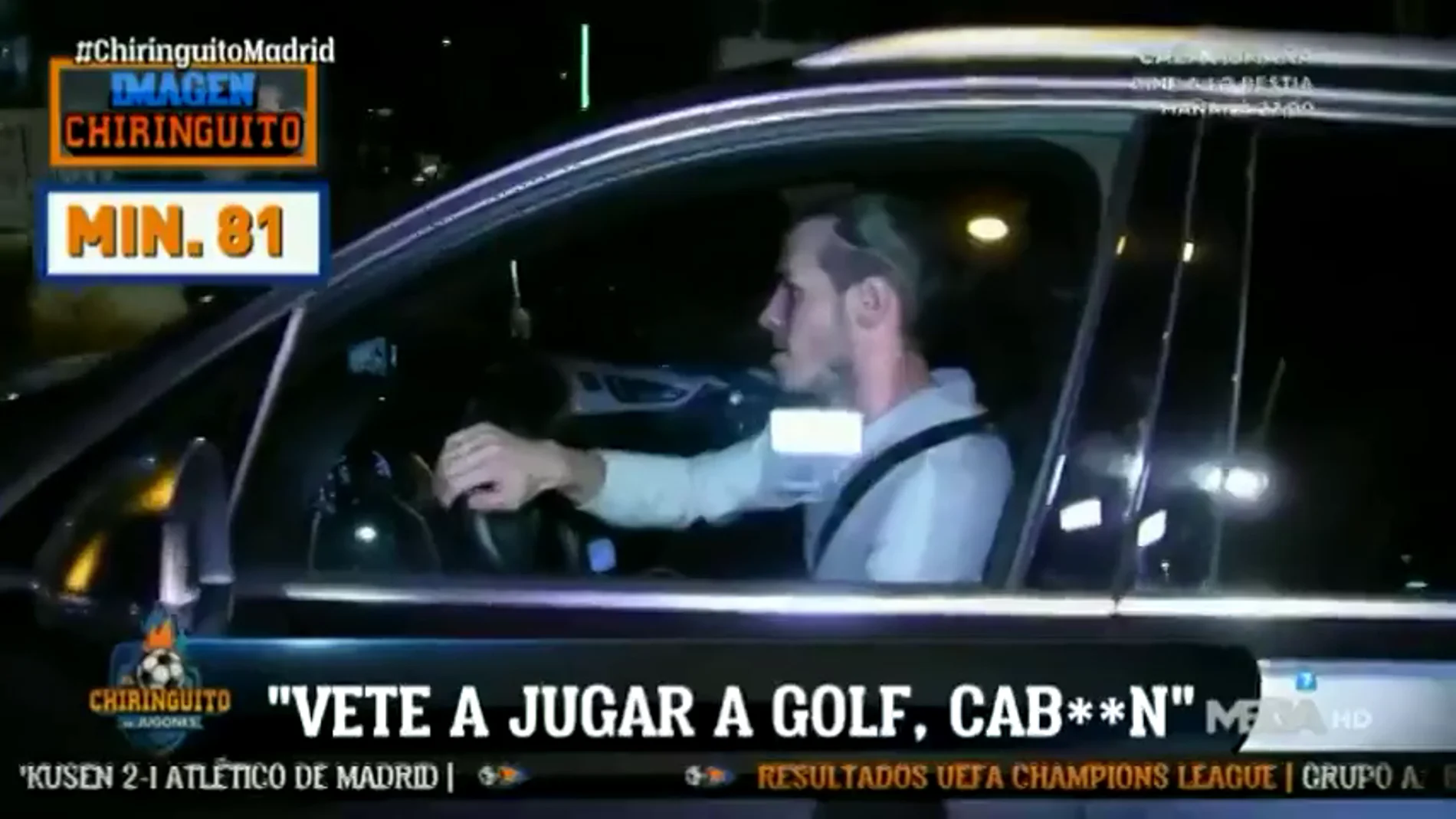 Increpan a Gareth Bale por salir del Bernabéu antes de tiempo: "Vete a jugar al golf, cab***"
