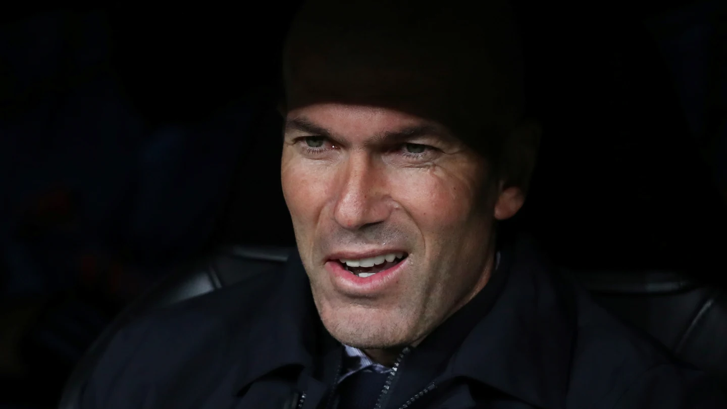 Zidane, durante el partido contra el Galatasaray Zidane, durante el partido contra el Galatasaray