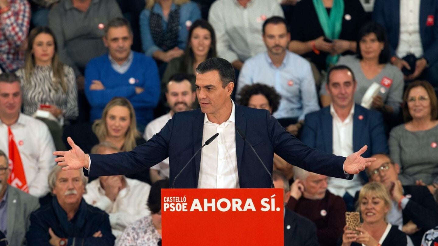 Pedro S&aacute;nchez durante un acto del PSOE (Archivo)