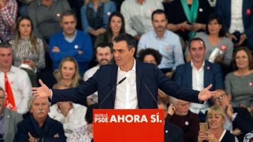 Pedro Sánchez durante un acto del PSOE (Archivo)