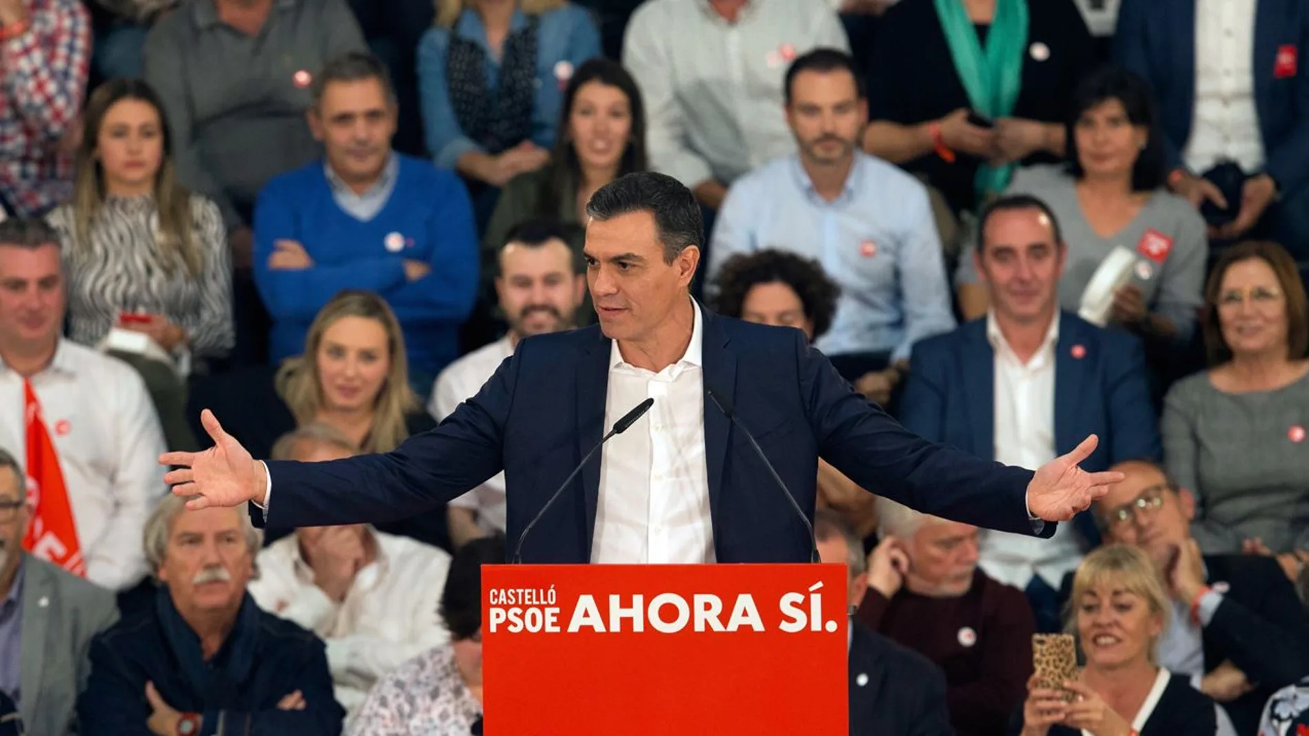Pedro Sánchez durante un acto del PSOE (Archivo)