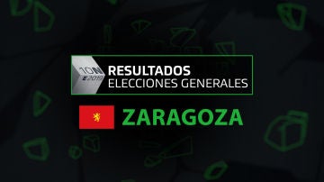 Resultados elecciones generales 10N en el municipio de Zaragoza