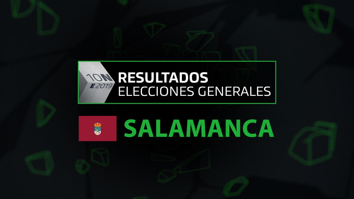 Resultados elecciones generales 10N en la provincia de Salamanca