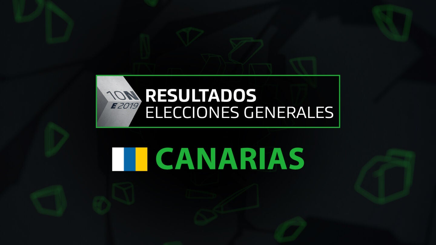 Resultados elecciones generales 10N en la comunidad de Canarias